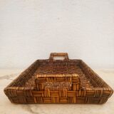 Woven rattan tray