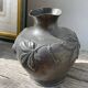 Art Nouveau pewter vase signed Cortesi