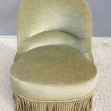 Driver toad velvet iridescent green chamarrée of fringes