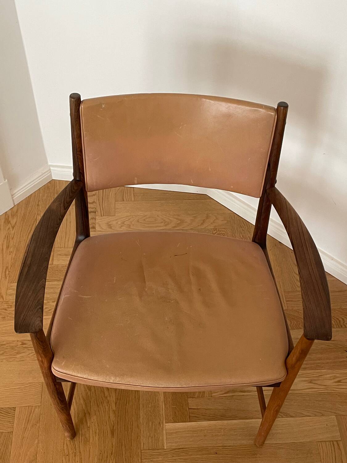 Danish Palisander Armchair Office Chair 1950s