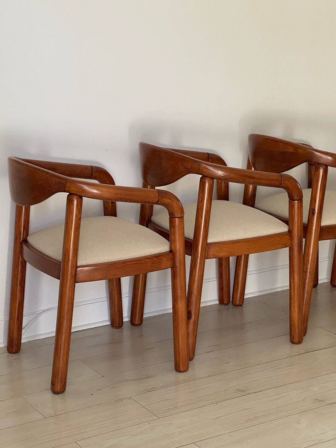 4 chairs Rainer Daumillier 1970