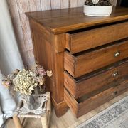 Rustic solid wood chest of drawers