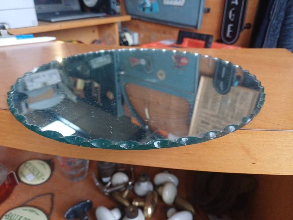 Antique beveled mirror