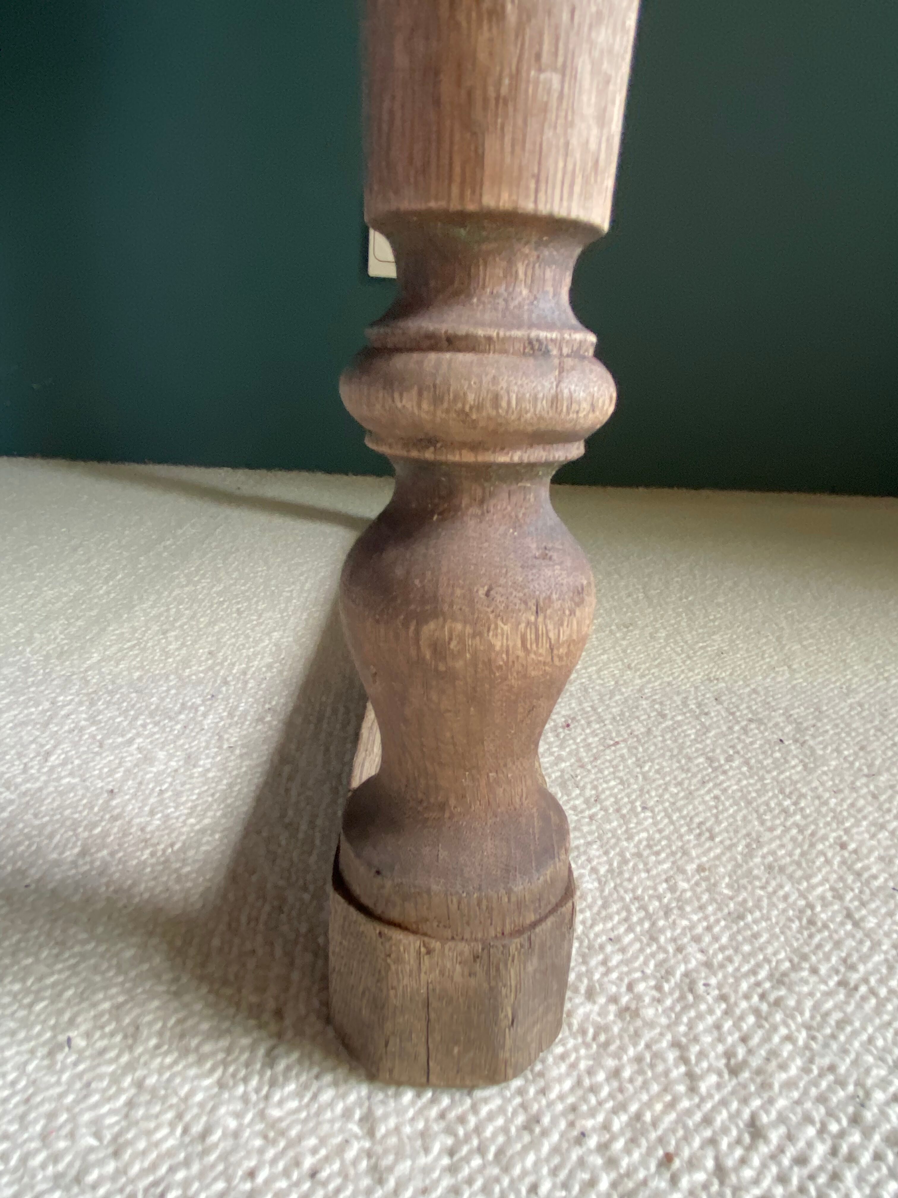 Oak console, 19th century draper table