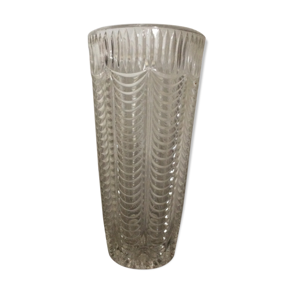 Vase ancien en verre ciselé — Beyit