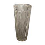 Old vase in chiseled glass