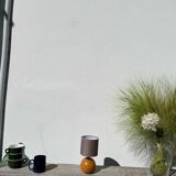 Lampe boule en bois tourné, 1990