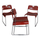 4 chaises "omstak" de Rodney Kinsmann par Bieffeplast, Italie, 1970