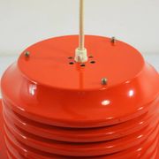 Ferrari red Hans Agne Jakobsson mid-century pendant