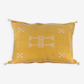 Coussin Sabra rectangulaire jaune bohème