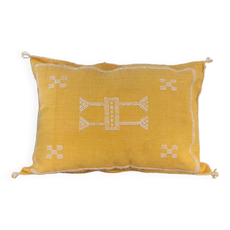 Coussin Sabra rectangulaire jaune bohème