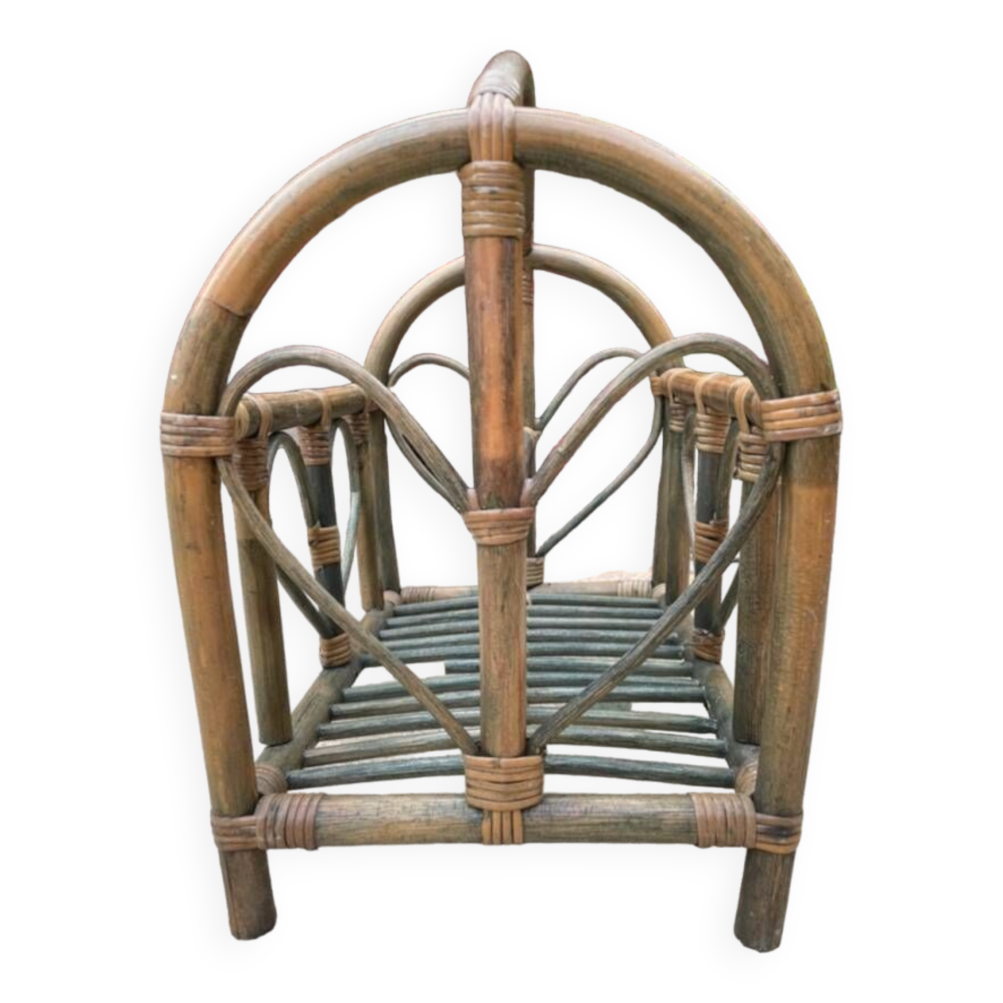 Porte-revues en bambou, années 1970