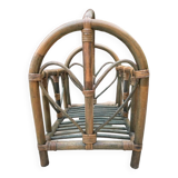 Bamboo magazine rack, 1970s