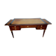 Flat desk with Louis XVI-style zippers in mahogany Top leather 20th century