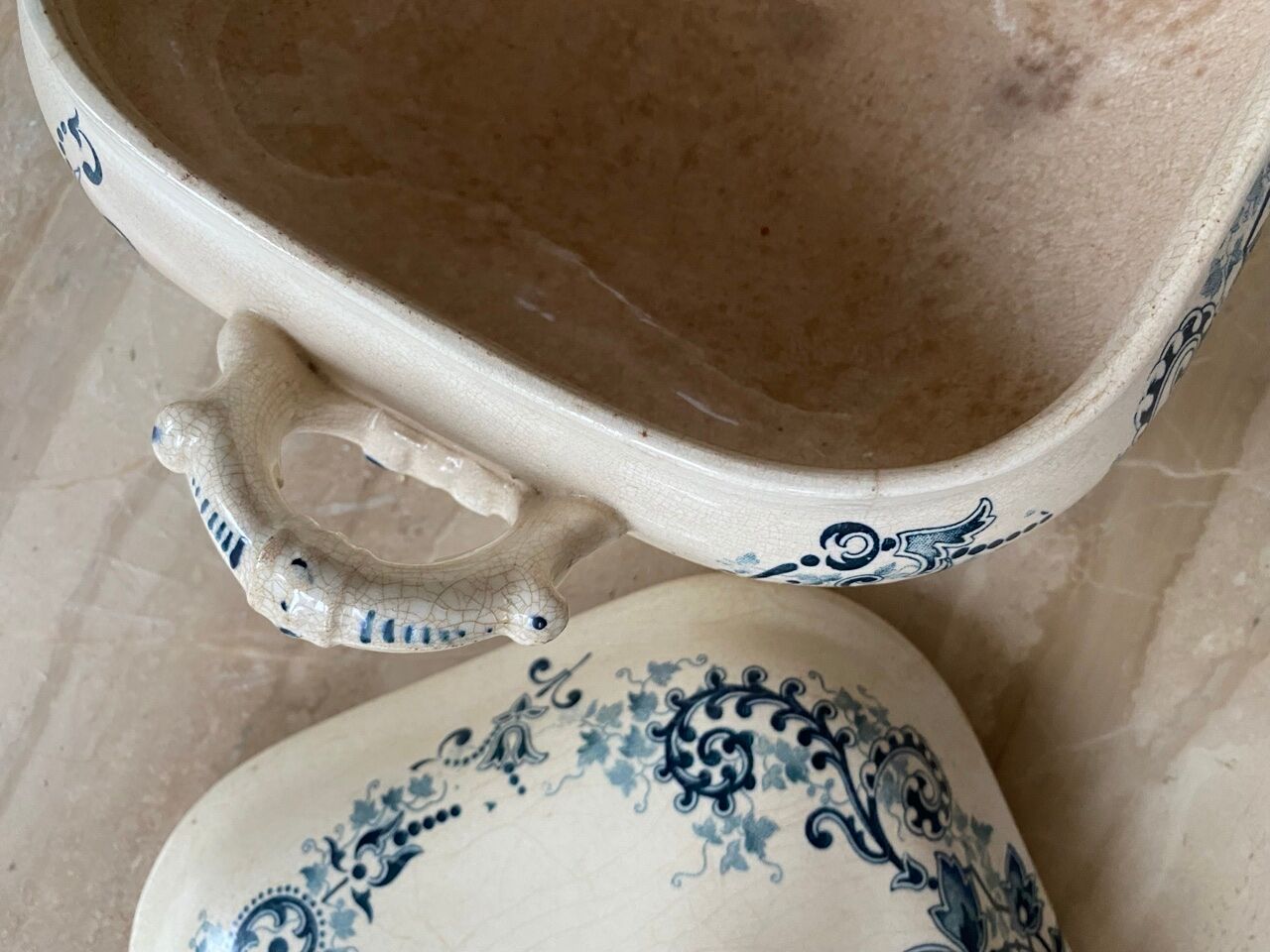 Soup bowl in iron earth HB boulenger