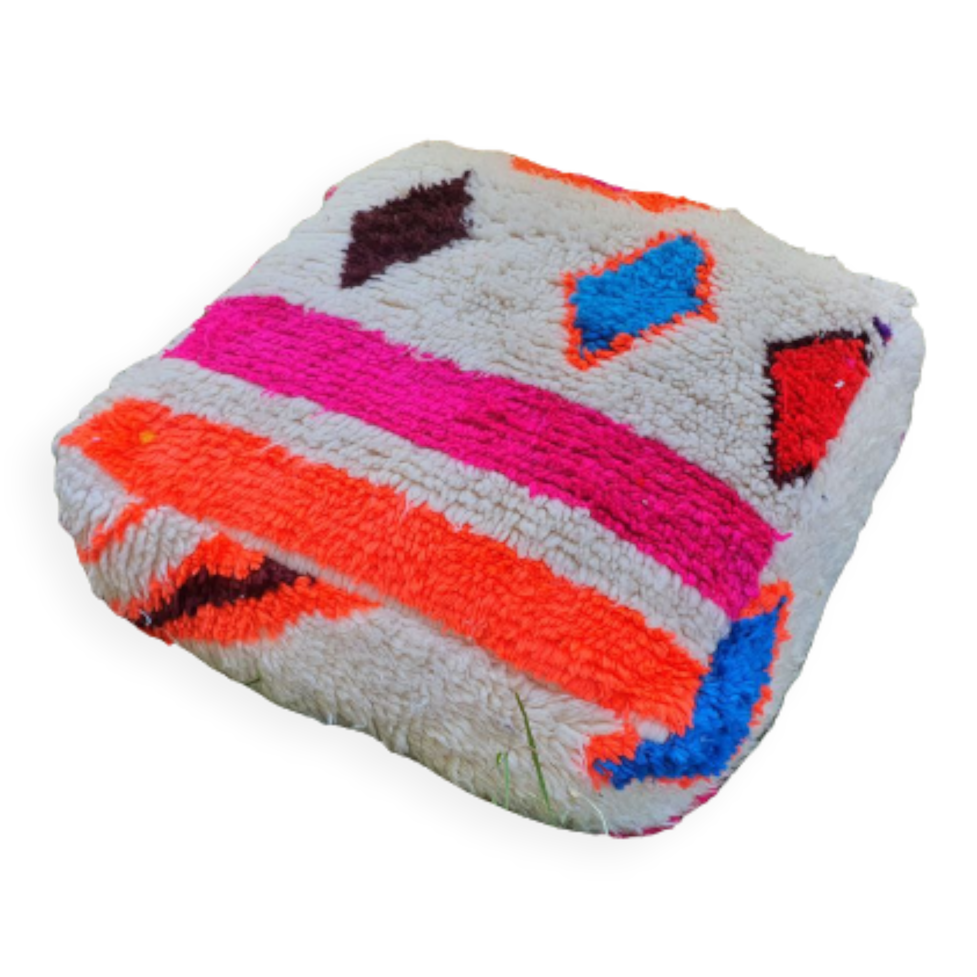 Moroccan carpet pouf