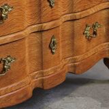 Commode vintage danoise de style brutaliste en chêne clair, dans le style de Henning Kjærnulf, années 1960