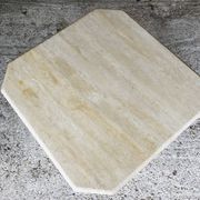 Table basse en travertin octogonale, vintage circa 70/80