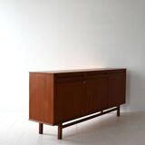 Scandinavian teak sideboard with doors and drawers, 1950s/60s