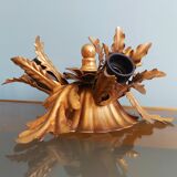 Wall lamp/ceiling lamp in gilded metal, Banci Firenze, 70s