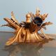 Wall lamp/ceiling lamp in gilded metal, Banci Firenze, 70s