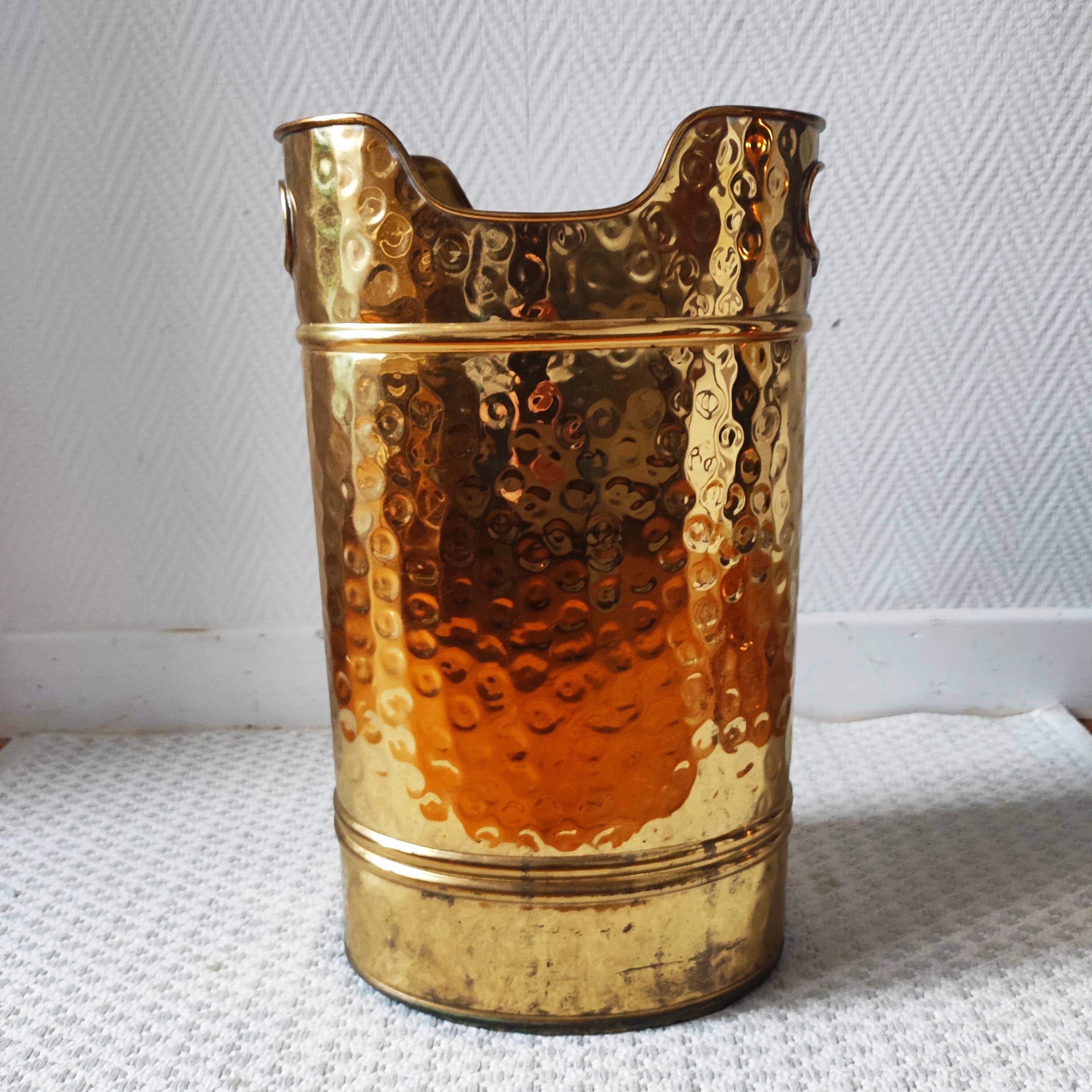 Porte-parapluie vintage en laiton