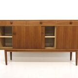 Scandinavian walnut sideboard, Hugo Troeds, Bjärnum, Sweden, 1960