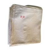 Drap en lin monograme