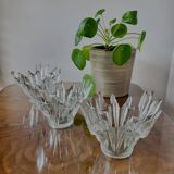 Glazen schaaltjes set van 3 model Noorderlicht of Revontulet Tauno Wirkkala