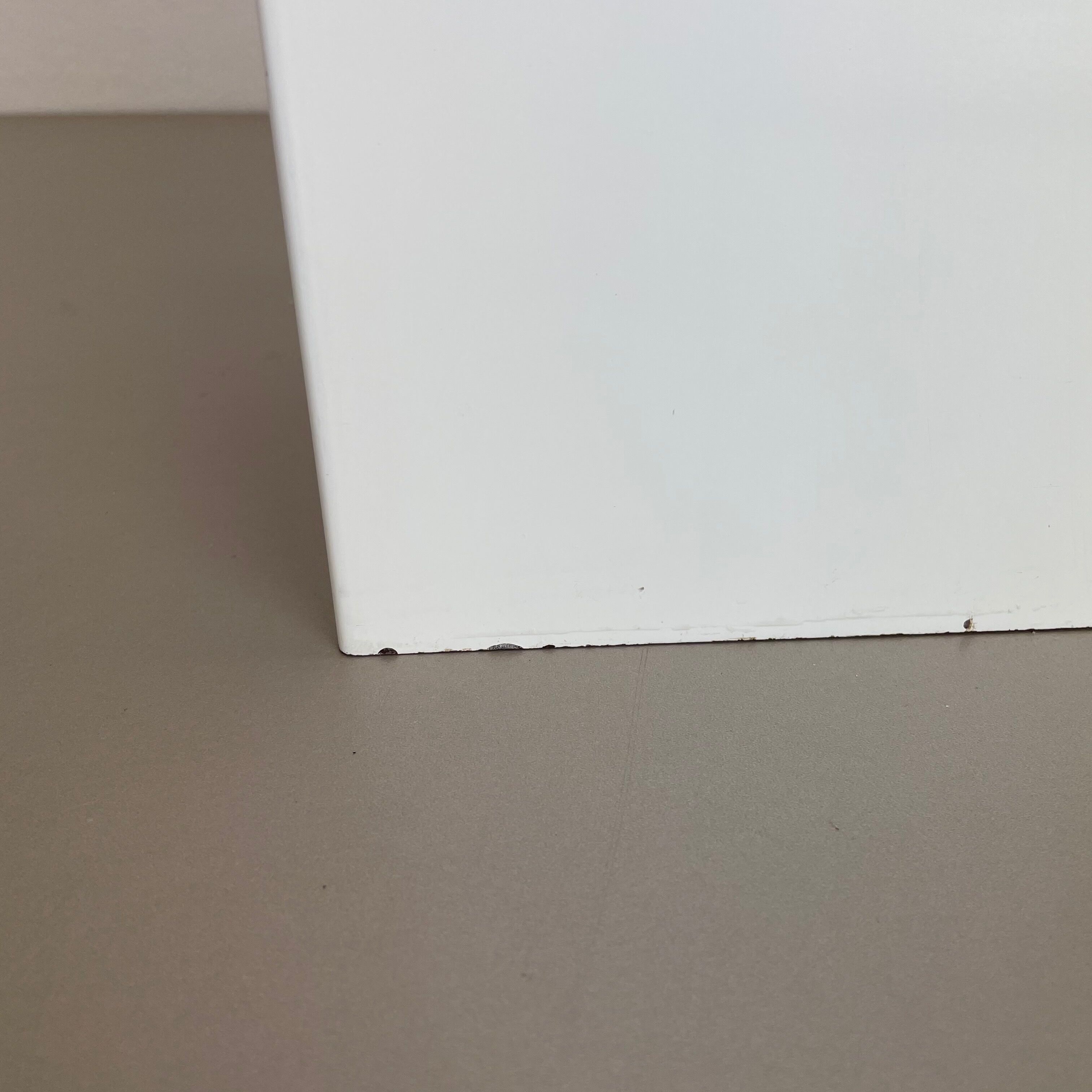 Original Modernist Cubic Pop Art Metal Umbrella Stand, France, 1970s