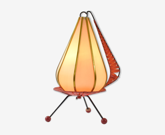 Lampe cocoon tripode 1950 vintage