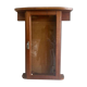 Vintage wall cabinet / mini showcase / wall cabinet: glass & wood