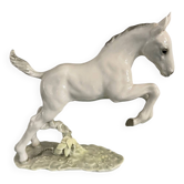 ART DECO FIGURINE HUTSCHENREUTHER POULAIN HORSE PORCELAIN