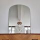 Grand miroir arche biseauté vintage