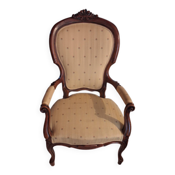 Fauteuil cabriolet de style Louis Philippe XIXème siècle
