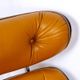 Lounge chair & son ottoman - leather & alu, xxth century
