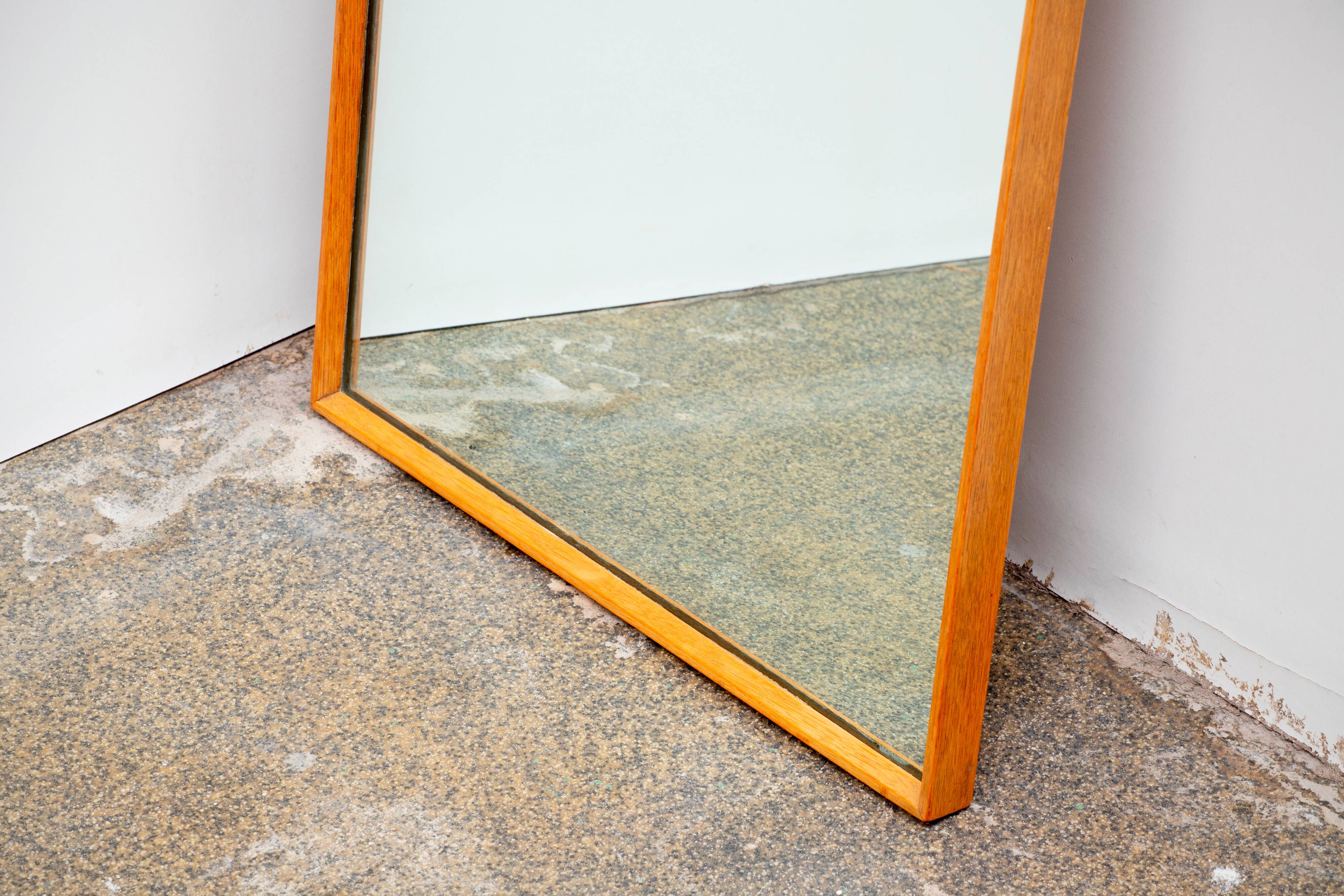 Vintage Scandinavian wall mirror 114X47cm