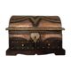 Berber chest with jewelry, wood and brass