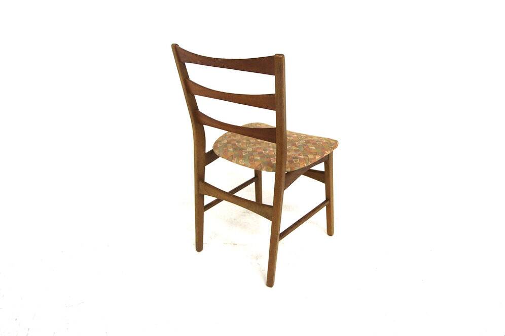 Set of 6 Scandinavian chairs in teak and oak, Sweden, 1960