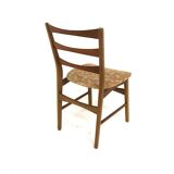 Set of 6 Scandinavian chairs in teak and oak, Sweden, 1960