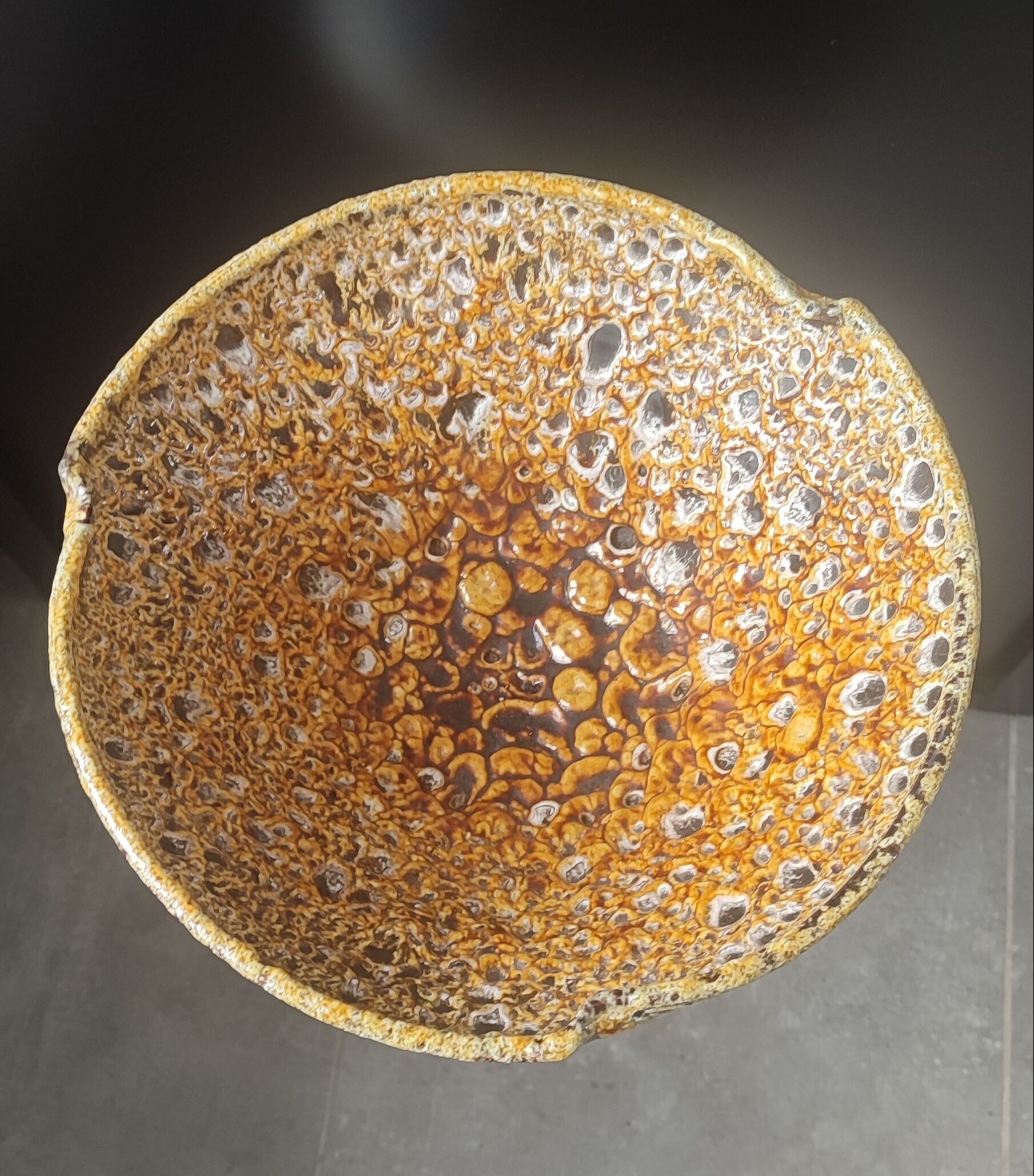 Large Coupe "Fat Lava" Volcanic Character Piece (1960/70)