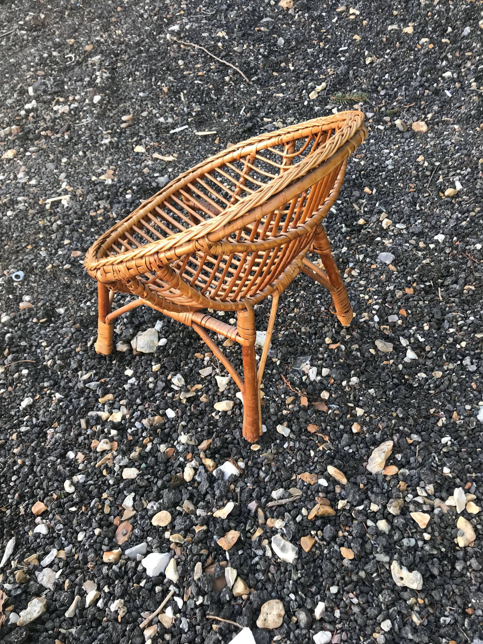 Children's rattan chair