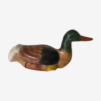 Ancient carved wooden duck