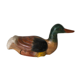 Ancient carved wooden duck