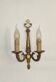 Large Vintage French Bronze Baroque Style Bronze Double Wall Light 5413