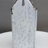 Pot washbasin wall mounted sheet metal enamelled