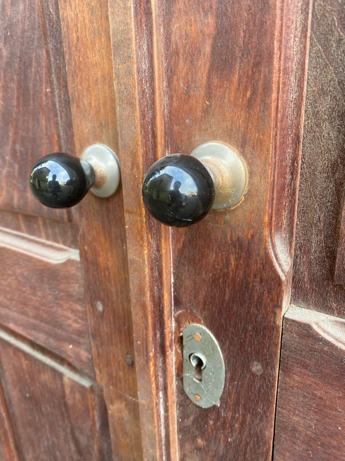 Large Parisian wooden wardrobe