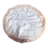 Napperon en coton état neuf crocheté diamètre 29 cm