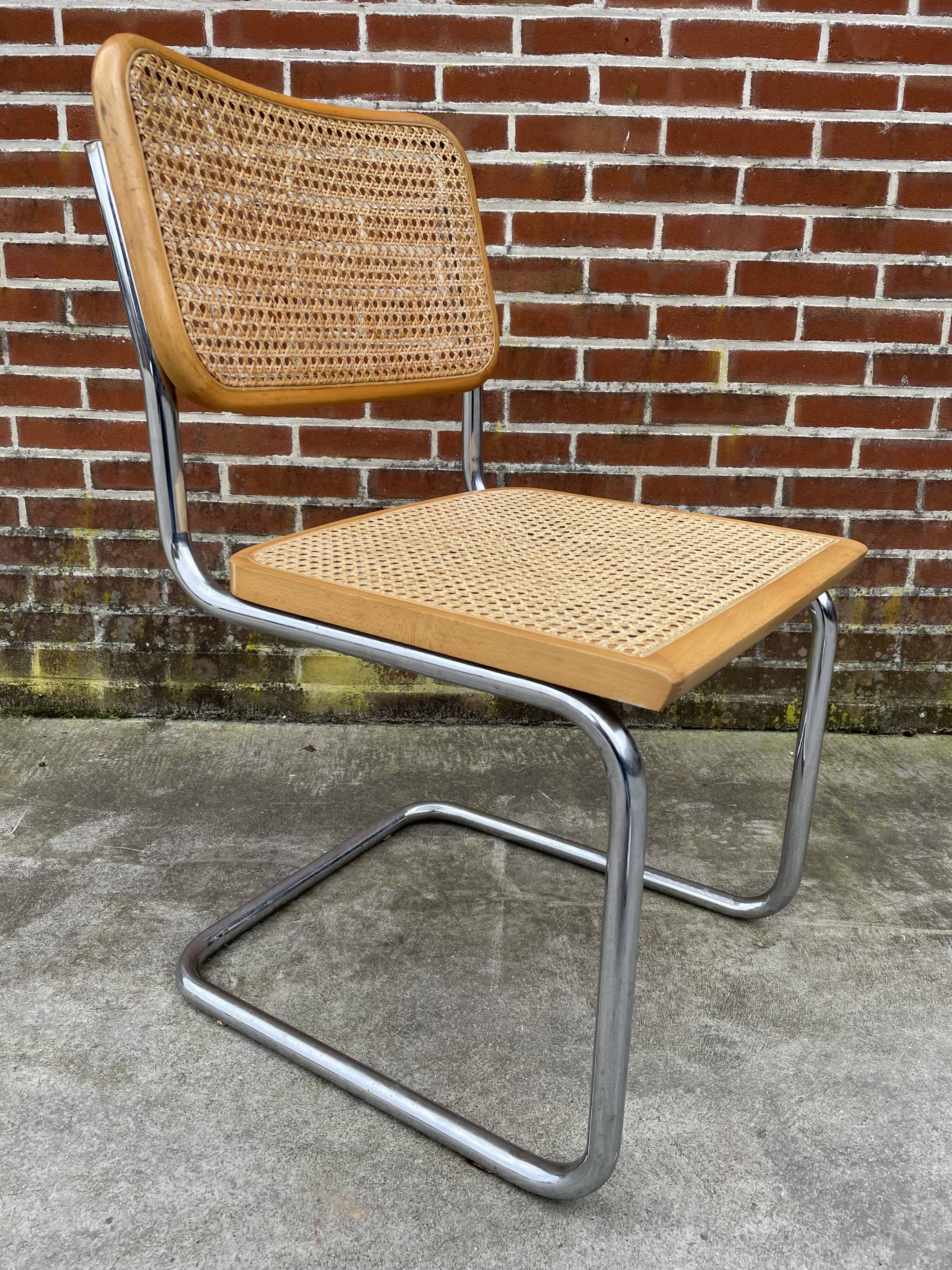 Cesca design chair model b32 in chrome