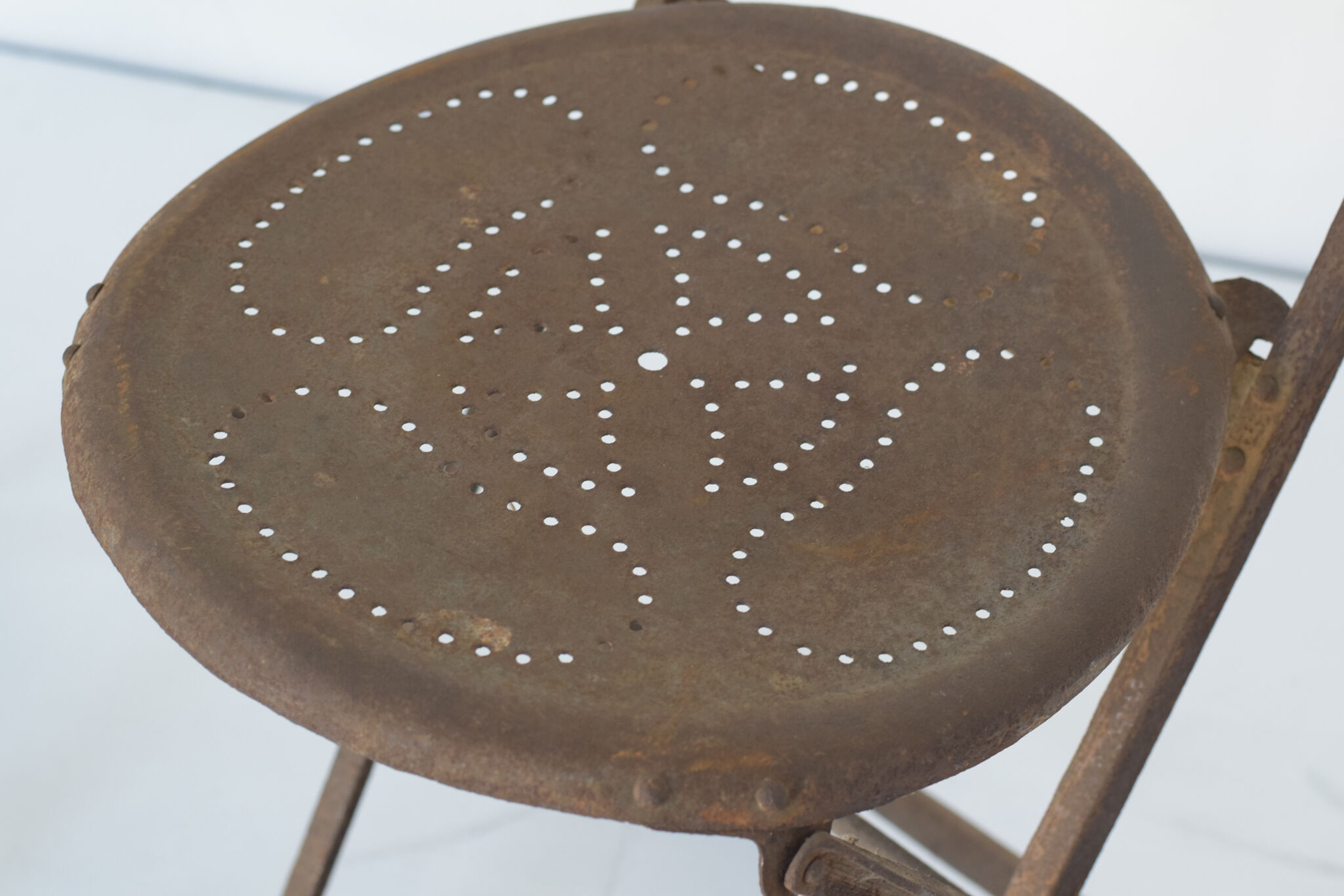 Pair of antique french folding chairs